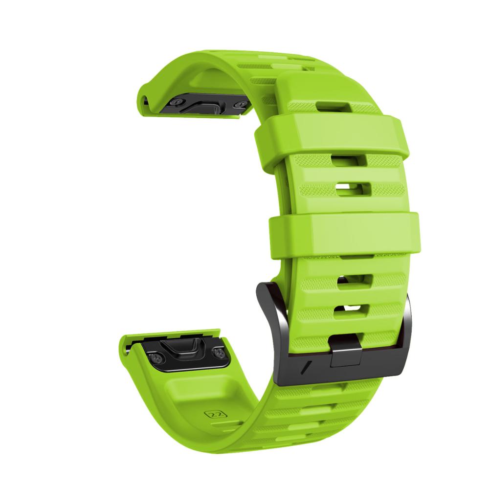 ahayo Cinturino in pelle per Garmin epix Pro 51 mm / Fenix 7X / Fenix 6X / Fenix 5X / Enduro, QuickFit 26 mm in vera pelle con cinturino in silicone ondulato